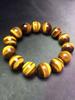 18mm Naturlig Gul Tigerøye Armbånd Smykker For Kvinner Mann Gave Velstand Krystall Runde Perler Brasil Stein Reiki Edelsten Aaaaa
