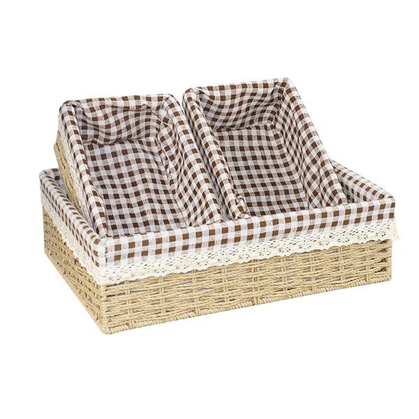 Storage Basket Woven Frame Storage Basket Desktop Toys Miscellaneous Items Snacks Storage Box Storage Basket