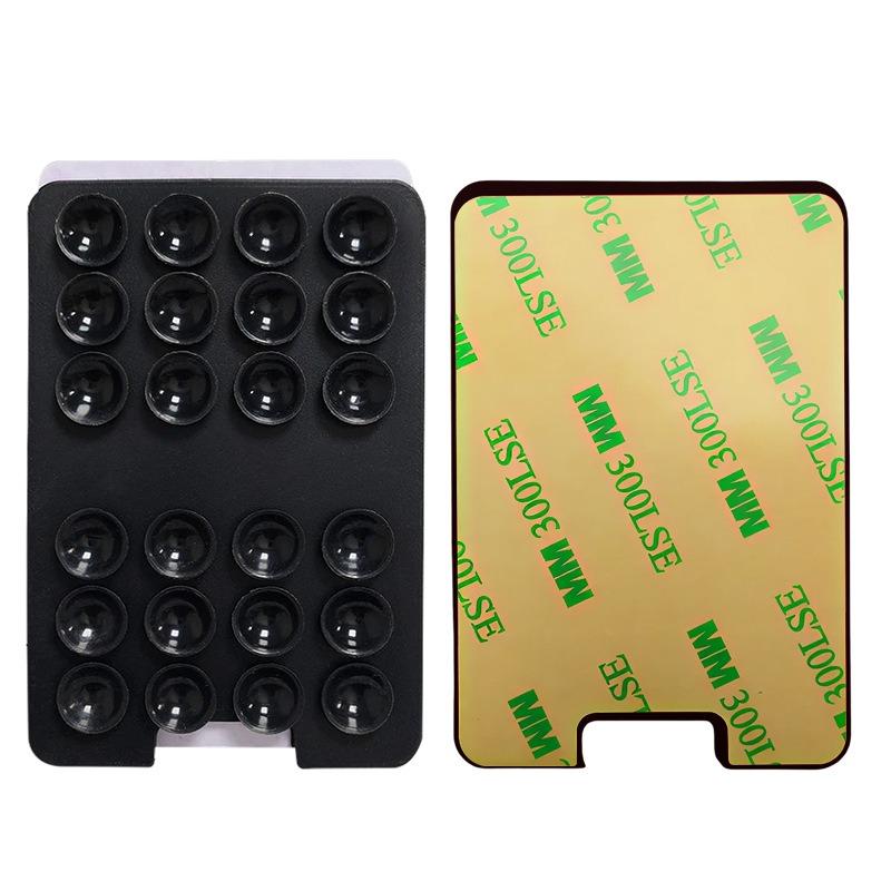 Silicone Suction Cup, Upgraded Suction Cup Card Holder, Square Single-Sided Phone Suction Cup Holder, Sticky Phone Case Holder