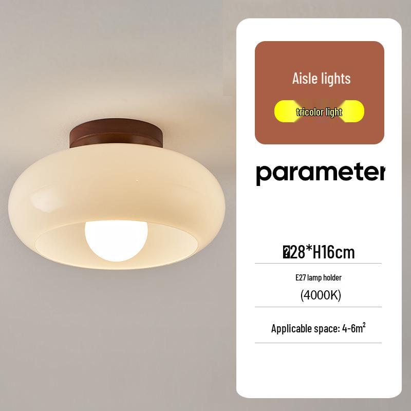 

Китайский ретро потолочный светильник - Ваби-саби стиль Орех для фойе или коридора