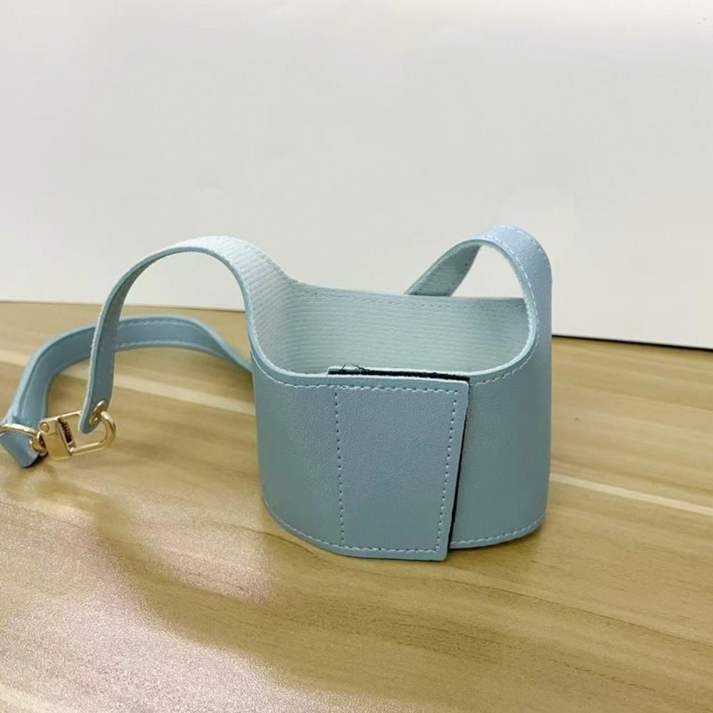Insulating Function Leather Cup Cover Portable Design Water Bottle Sleeve Cup Holder Travel Use