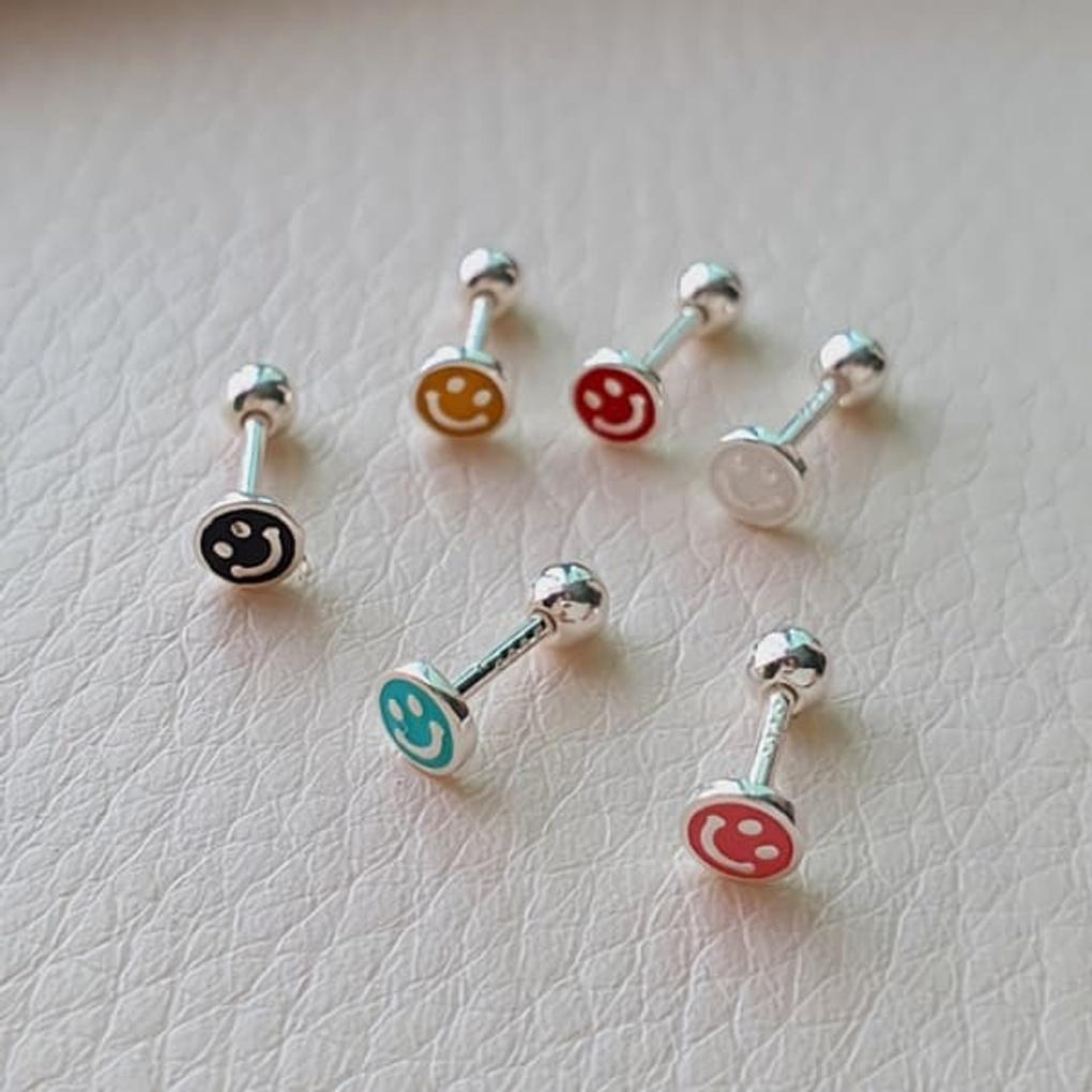 

Women s Daily Color Smile Piercing Inner Conch Earrings Yellow