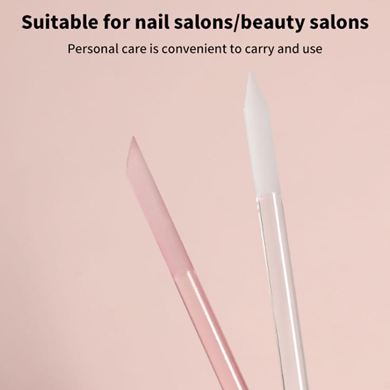 1Pcs Glass Nail Polishing Cuticle Pusher Nail Manicure Stick Professional Nail Files For Manicure Nails Art Accessories