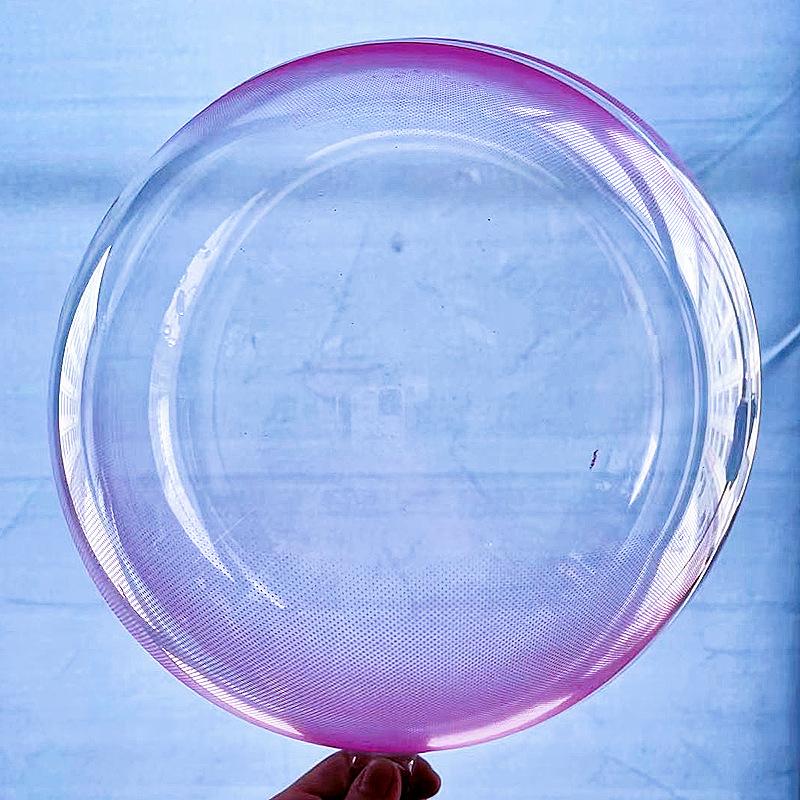 20 Inch Printing And Transparent Bobo Ball Party Decoration Annive Bobo Ball Birthday Party Festival Floating Helium Toy Balloon 20inch 3pcs фиолетовый