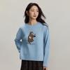 INMAN Women's Cartoon Bear Knit Pullover Sweater
