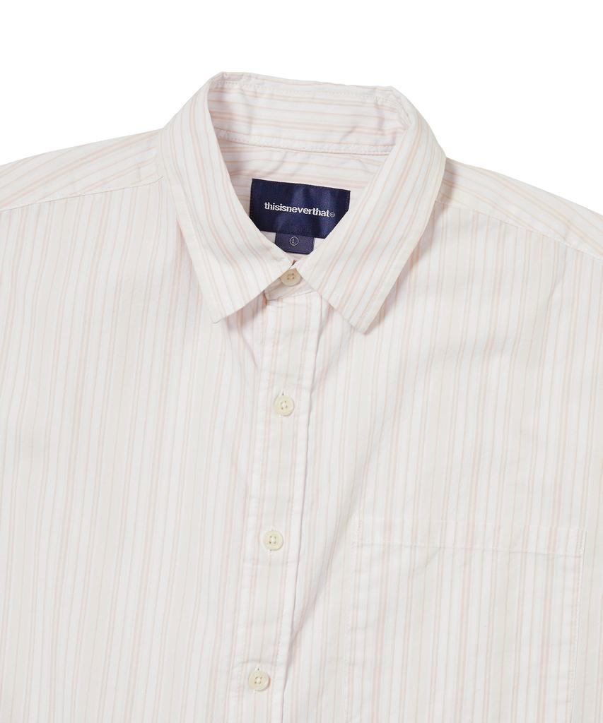 THISISNEVERTHAT Striped S/S Shirt White