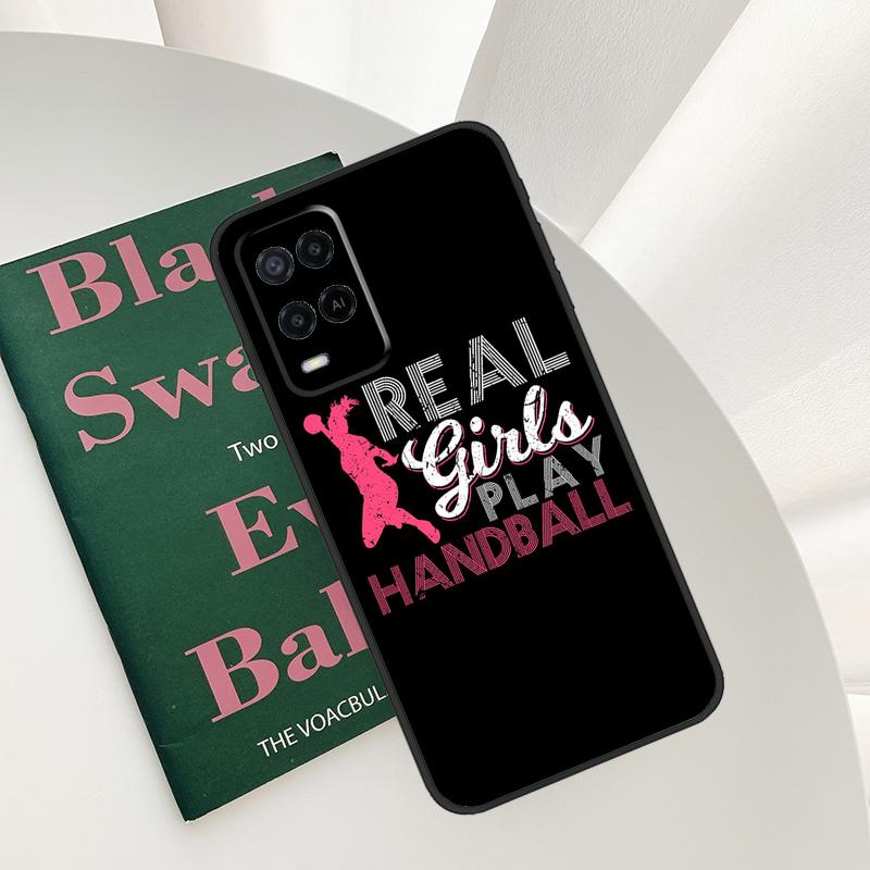 Stylish Playing Handball For OPPO A98 A78 A18 A38 A58 A5 A6 Pro A15 A17 A57 A16 A76 A96 A54 A74 A94 A40 A60 A80 Case