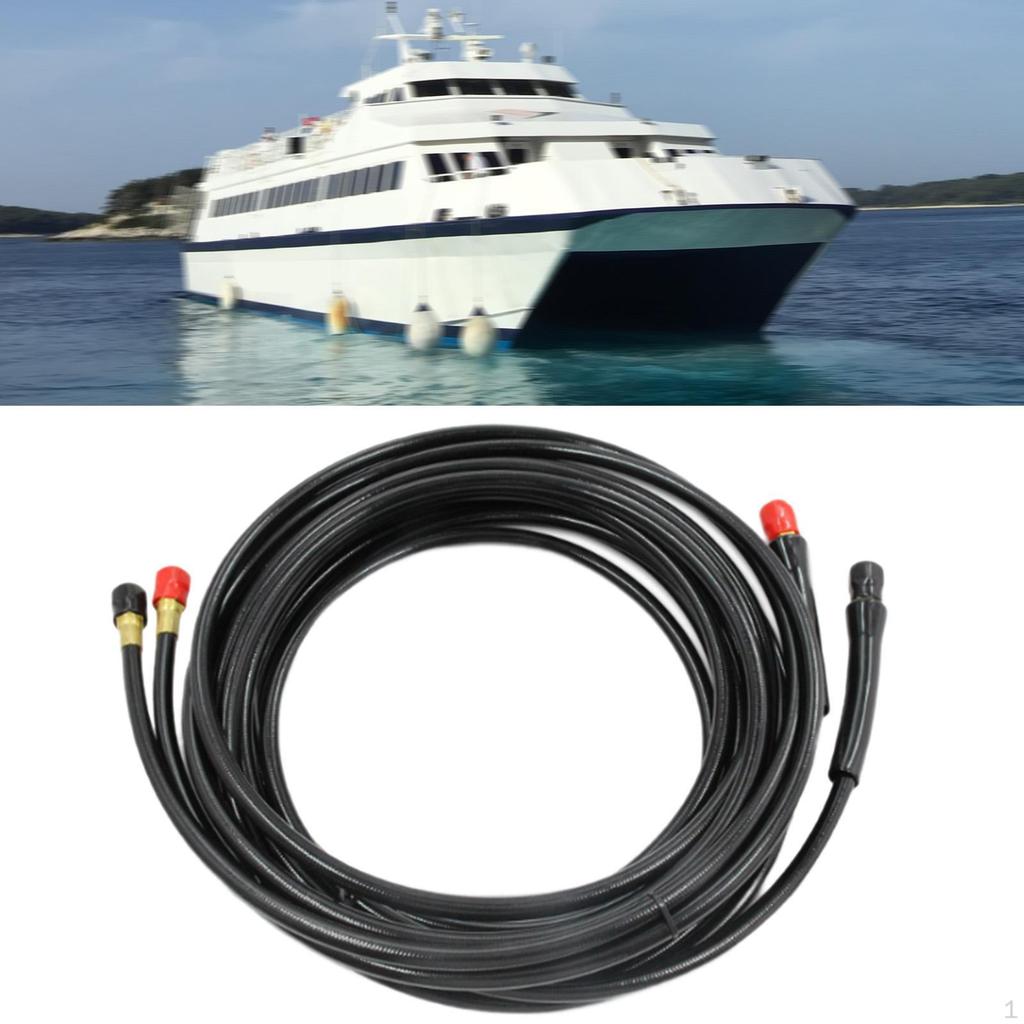 2 Pieces Boat Hose for Outboard Steering No Cutting Needed Stable Portable Professional