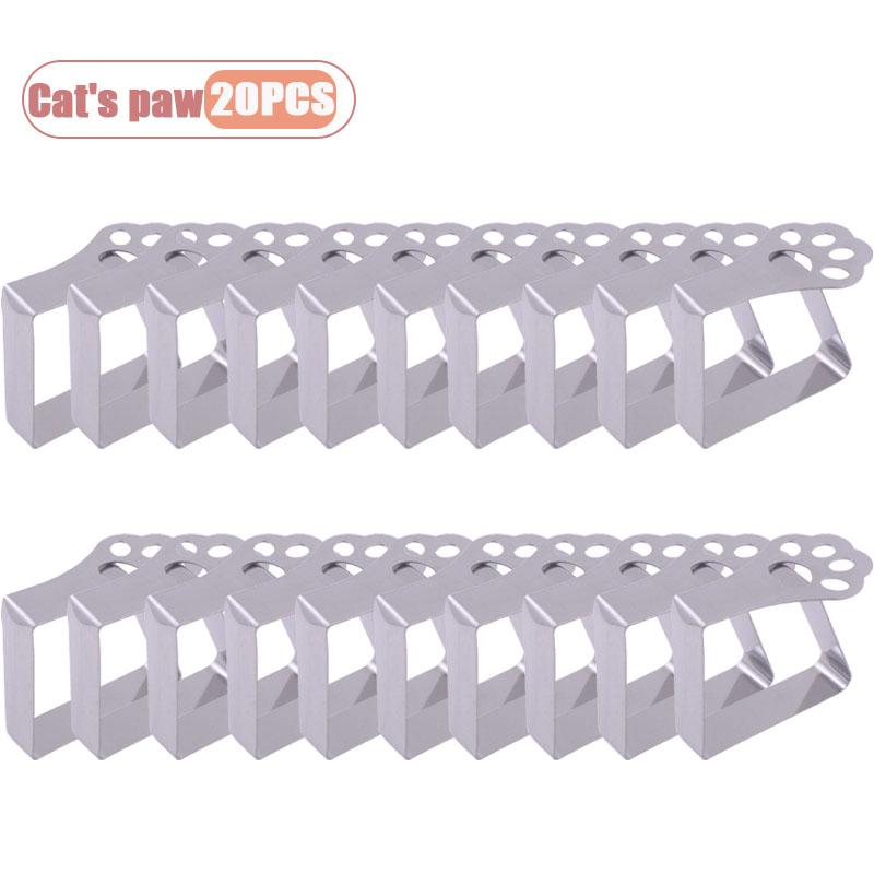 

Stainless Steel Tablecloth Clips Creative Leaf Design Anti-Slip Clamps Adjustable Table Cover Holder for WeddingsParties Picnics