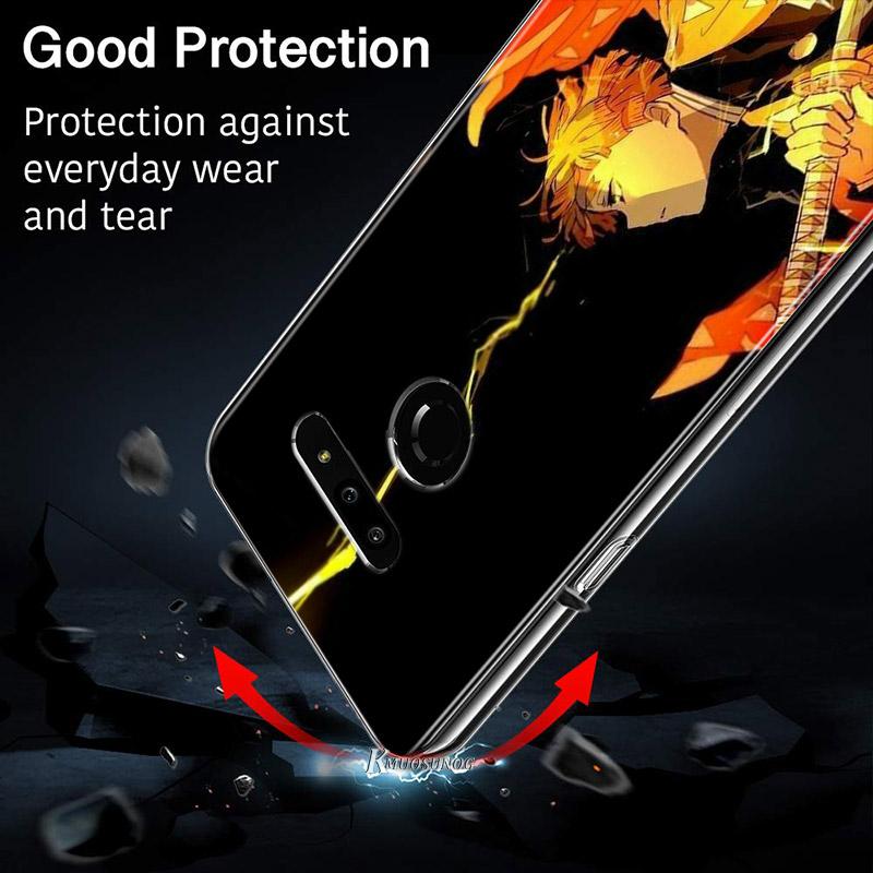 Demon Slayer Kimetsu No Yaiba For LG V60 V50S V50 G8X G8S G8 G7 ThinQ 5G K61 K51S K41S K30 K20 Q60 Q9 Soft Phone Case