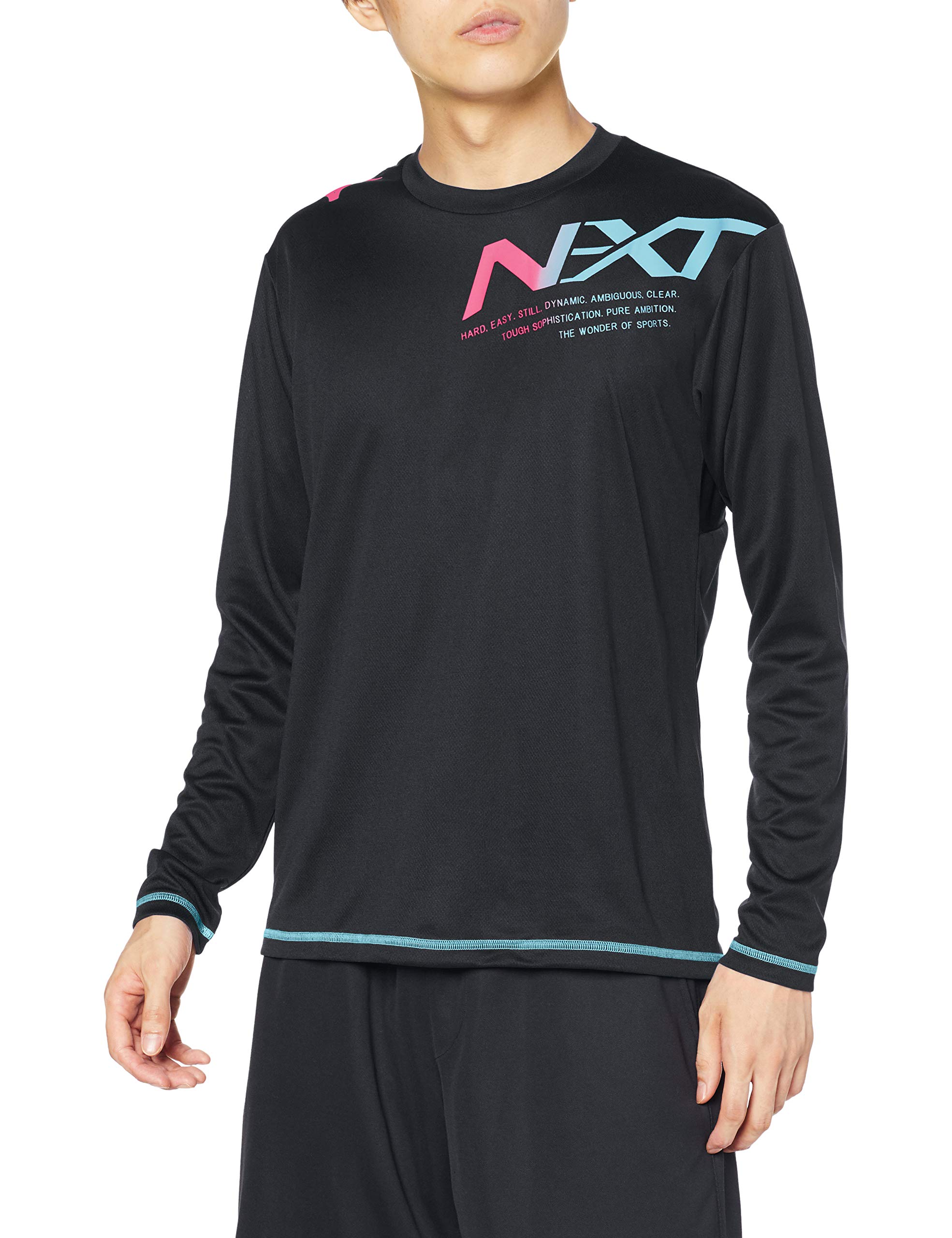 

Mizuno Volleyball Practice Long Black x Size S N-XT T-Shirt, Sleeve, V2MA0591, Blue, (Japan Size)