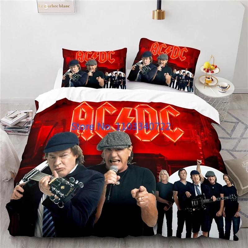 Australia AC DC Music Brand Bedding Set Printed Duvet Cover Set 3D Print Comforter Cover Bedclothes for Boy Girl Sets Decor