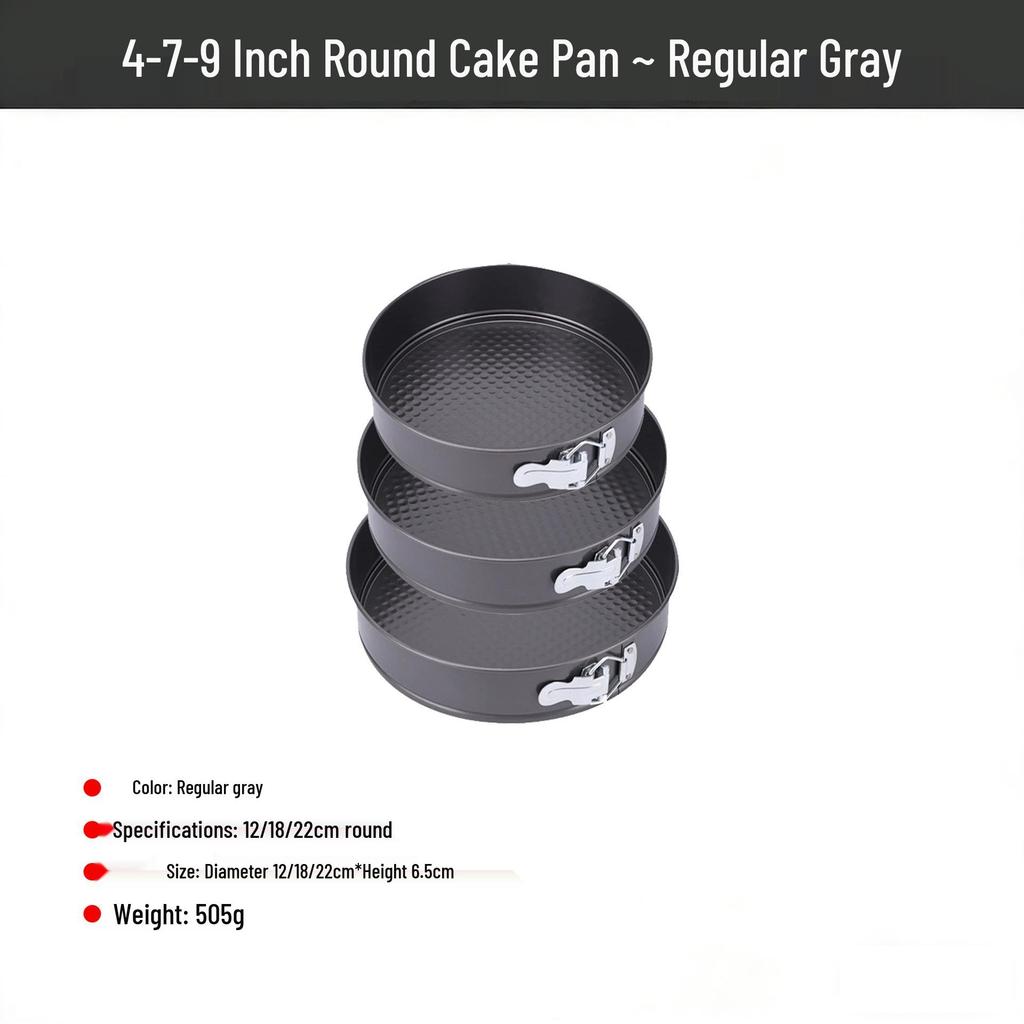 Chiffon Cake Mold Set - Household Removable Bottom, Non-Stick, High Temp Resistant, Easy Demolding Baking Pans.
