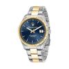 Competizione Bicolore Acciaio Inossidabile Quadrante Blu Quarzo R8853100027 100M Orologio da Uomo