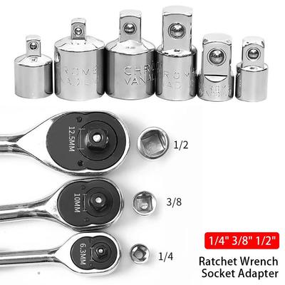 1Pcs Head Adapter Socket Adapter 1/4 3/8 1/2 Inch Wrench Adapter Part Ratchet Wrench Sleeve Drive Spanner Converter