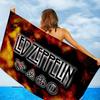 Classic Rock Band L-Led Z-Zeppelin Beach Towel Colorful Bath Towels for Girl Microfiber Quick Dry Custom Sand Free Beach Yoga