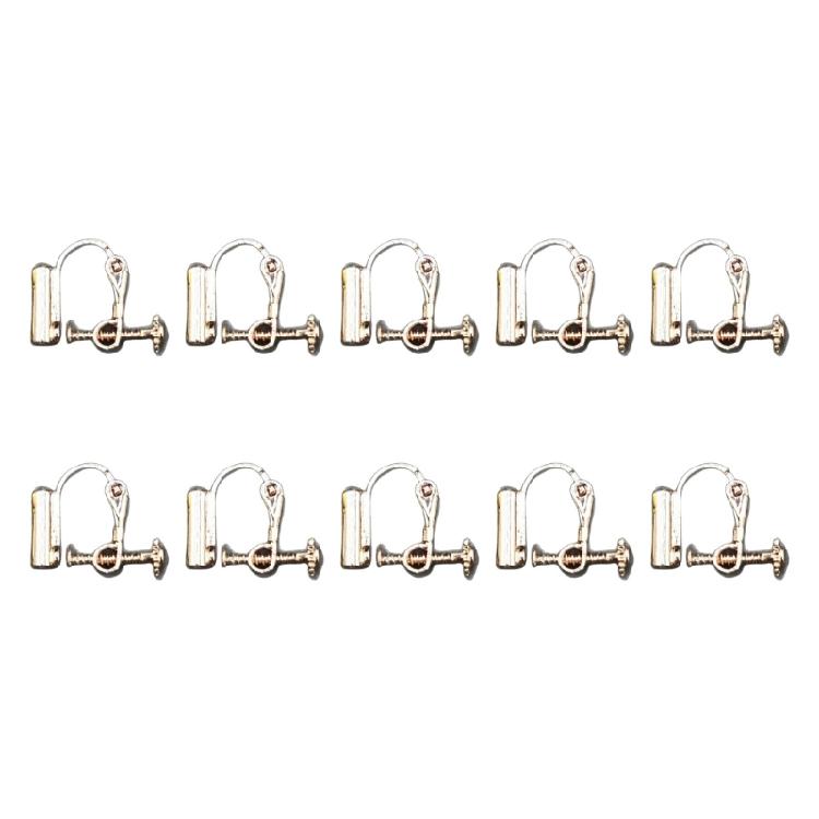 Interchangeable U Shaped Screw Ear Clip Adapter for Multiple Styles Earrings and Craft Projects