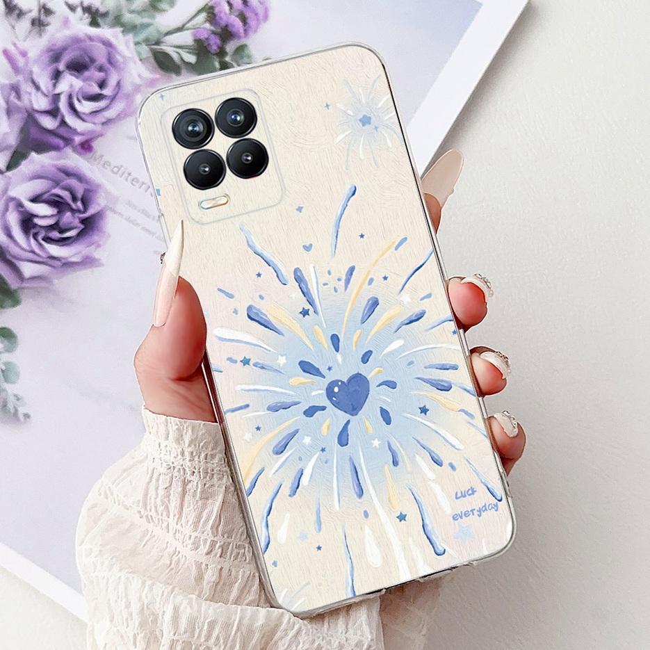 For Realme 8 4G Case Realme8 Pro RMX3081 Popular Fashion Painted Cover Soft Slim Phone Case For Realme 8 Pro Realme8 8i 4G Shell