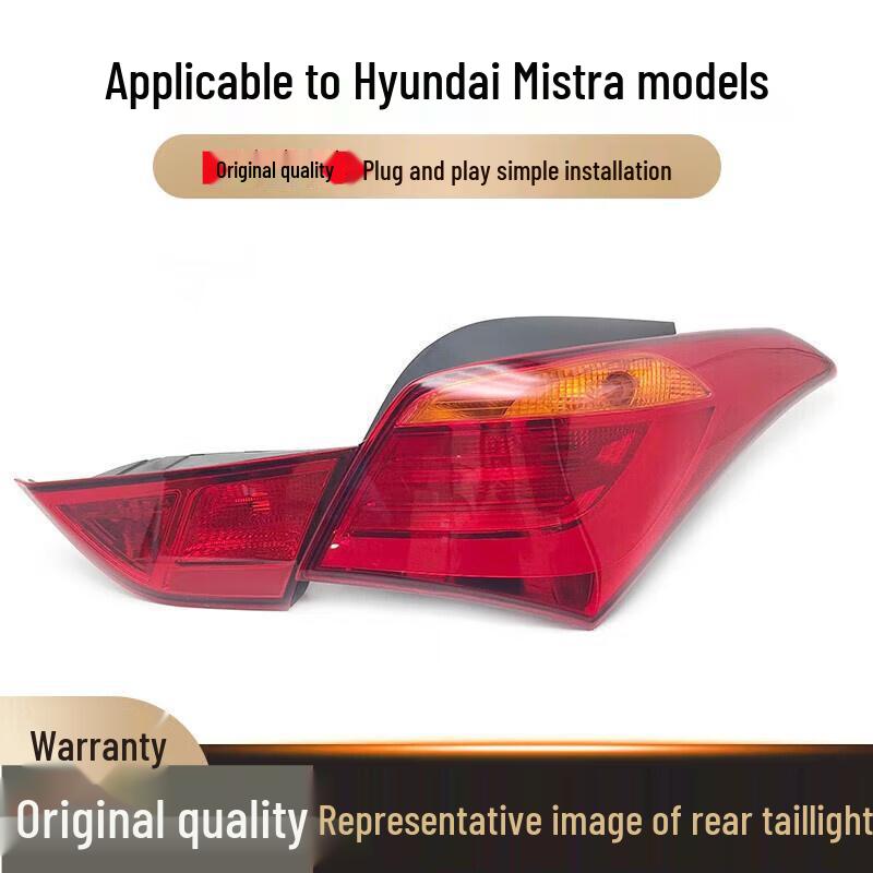 

Compatible Tail Light Assembly for Hyundai Mingtu 2013-2018: Includes Left & Right Brake, Reverse Lights. Standard Co-Driver Flat Light
