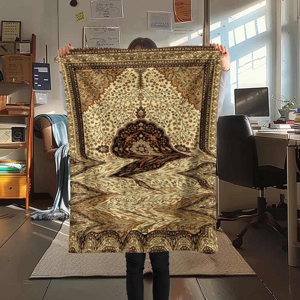 1 pièce Couverture en Flanelle Imprimée Dessin Animé, Haute Qualité Confortable pour Toutes les Saisons, Décoration de Maison, Chaleur et Confort, Parfait pour un Cadeau de Noël ou d'Anniversaire