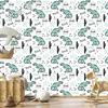 Dinosaurs and cacti wallpaper for living room and bedroom 50x1000