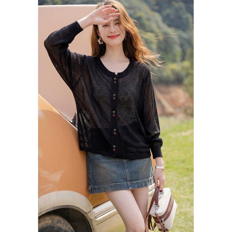 Mocana Women s French Style Round Neck Knit Sweater One Size
