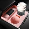Car Center Console Water Cup Holder Insert Water Cup Holder Limiter 2-Hole Anti Slip Mat For Tesla Model 3/Y Accessories