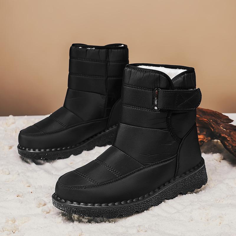 TUINANLE Women's Warm Cotton Shoes Nylon Snow Boots Winter Ankle Boots Non-slip Short Boots