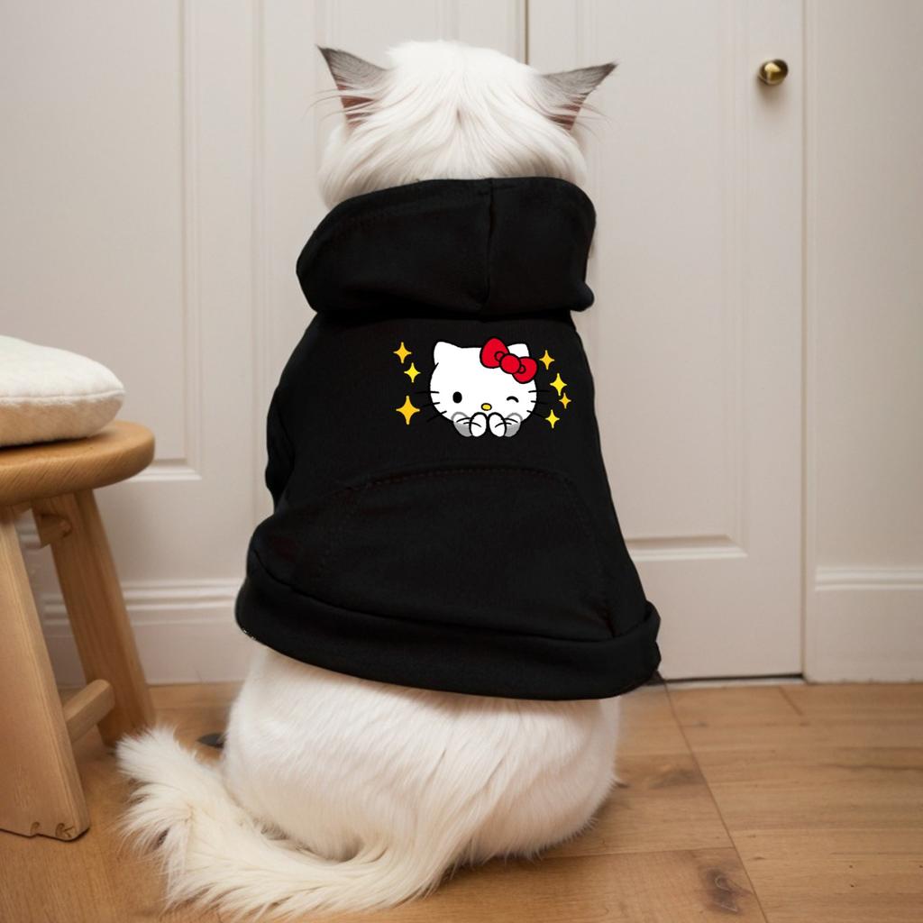 New autumn and winter cat and dog hoodies, cartoon hoodies, sports style dog and cat pet hoodies