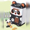 Electronic Piggy Bank With Fingerprint Recognition Password Cartoon Panda Money Bank Auto Scroll Money Saving Box Gifts For Kids