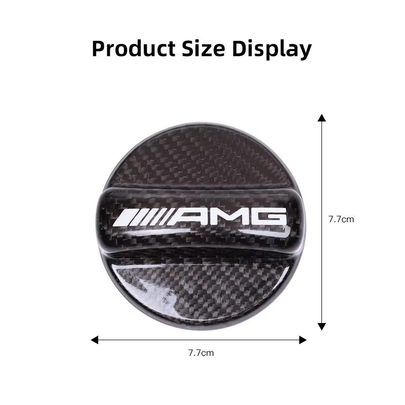For Benz Car fuel tank cap carbon fiber high-end decorative parts suitable for -Benz AMG A B C E-classs C260 E300L W205 W204 GLC RE1