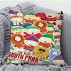 Cartoon S-South-h P-Park-k Pillow Case Square Pillow Bedroom Sofa Leisure Comfort Cushion Car Living Room Home Decoration