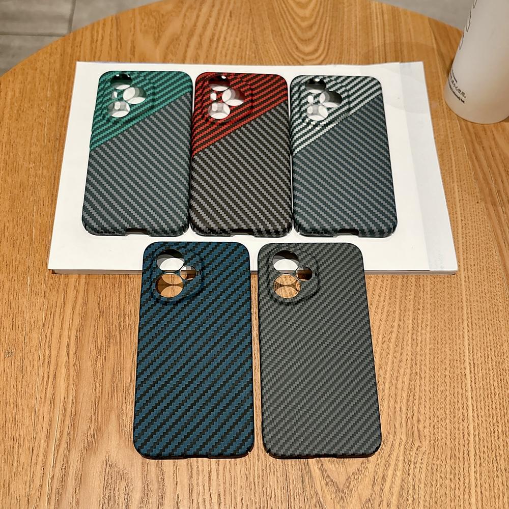 For Honor 400 5G (Global) Case Hard PC Phone Cover Carbon Fiber Texture Drop Proof