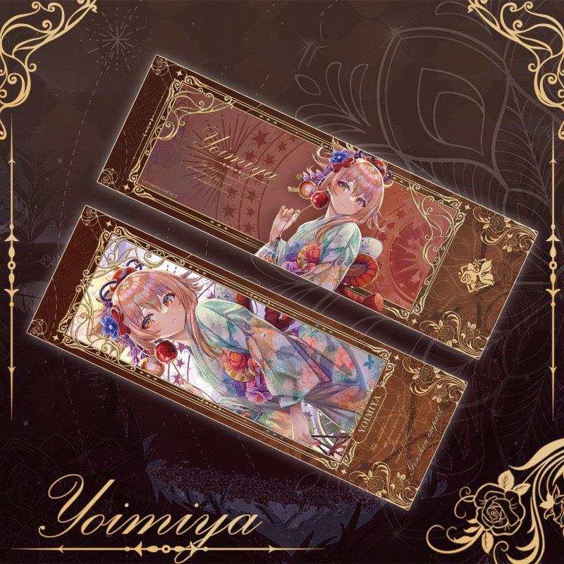 

Яе Міко та Лінет Двосторонній Лазерно-Гравійований Закладка та Поштівка в Подарунок 21x7cm with Transparent PP Bag Packaging