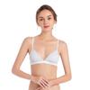 Color Matching Skin Friendly Waffle Triangle Cup Small Bra Push-up Bra No Underwire Sexy Back Buckle