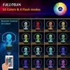 SCSYV 3D Basketball Night Light Backboard Illusion Hoop Lamp for Kids' Room Home Xmas Birthday Gifts for Boy Man Friends with 16 Color Changes Remote 