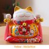6 Inch Ceramic Maneki Neko Figurine Fortune Cat Money Box Colored Cat Piggy Coin Bank Home Decoration Gift Feng Shui Ornament