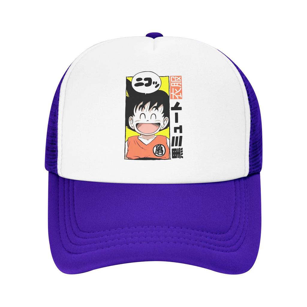 Summer Outdoor Dragon Ball DragonBall anime Mesh Caps Unisex  Adjustable Foam Trucker Hats For Casual Wear