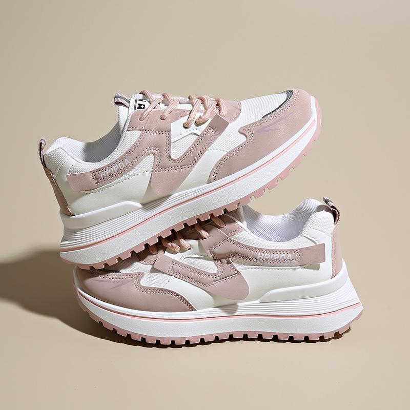 

Сетчатые дышащие спортивные туфли повседневные туфли мягкая подошва нескользящие для бега легкие универсальные модные кроссовки 41 розовый