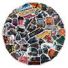 60pcs Cartoon Train Head Stickers - Waterproof DIY Phone Case & Diary Decorations