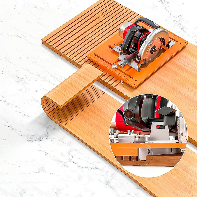 1 Set Adjustable Durable Precision Can Be Chamfered At 45° Angle Electric Saw Base Plate Tool Woodworking Cutting Machine Base