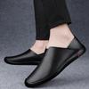 Genuine Leather Men Casual Leather Shoes Formal Dress Man Loafers Slip-On Mocasines Outdoor Handmade Outdoor Shoes Dress Flats