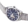 Orient Men's Contemporary Semi-Skeleton Automatic Watch with Open Heart Design, Navy Blue, RN-AR0002L, with Japanese Manufacturer's Warranty