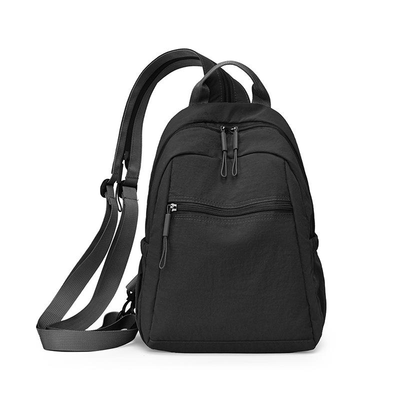 Plecak Podróżny Jednokolorowy Lekki o Dużej Pojemności Wielofunkcyjna Torba na Piersi Torba Crossbody dla Dojeżdżających