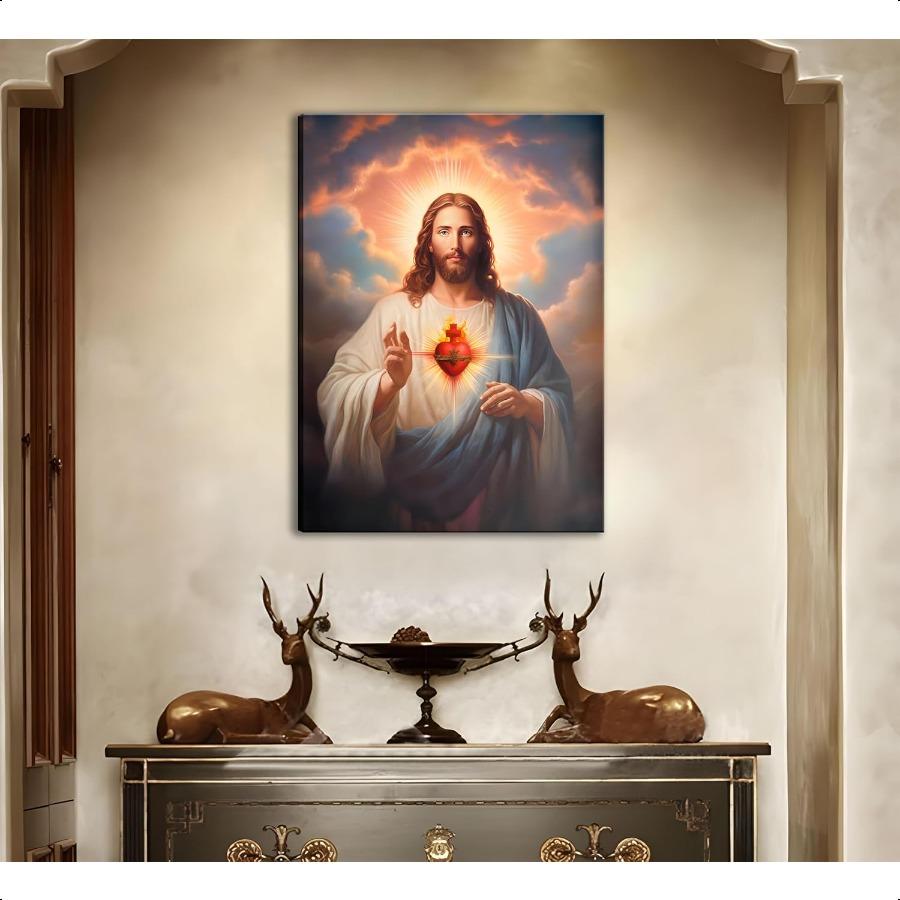 

Святое Сердце Иисуса Настенное Искусство Картина Божественное Милосердие Картина Холст Настенный Декор Христианская Религиозная Христос Иисус Портрет Постер United States