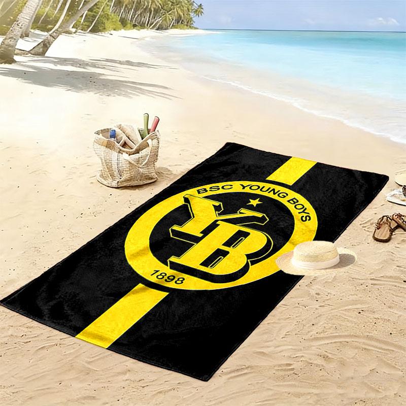 BSC Young Print Beach Towel, Large Soft Quick Dry Towel for Beach Camping Swimming