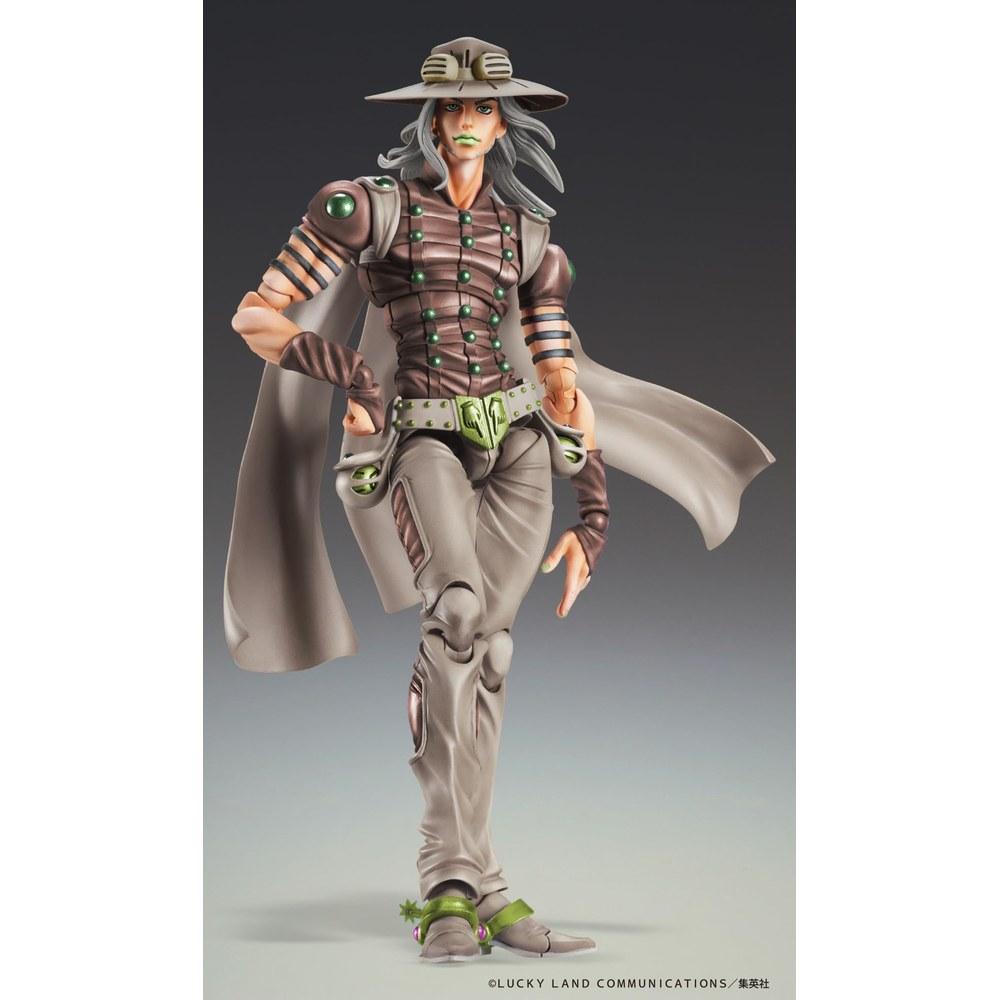 Medicos Entertainment JoJo's Bizarre Adventure Part 7 Steel Ball Run Gyro Zeppeli Third Color Action Figure 155mm PVC ABS POM Painted Movable