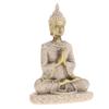 Die Sandstein-Meditations-Buddha-Statue-Skulptur, handgeschnitzte Figur