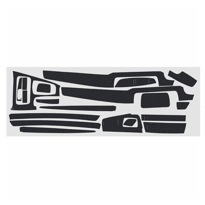 Accessoire Décalcomanie Autocollant Intérieur 5D 19 Pièces Pour BMW Série 5 F10 F18 Intérieur Fibre de Carbone Mate Remplacement Remplace Vinyle