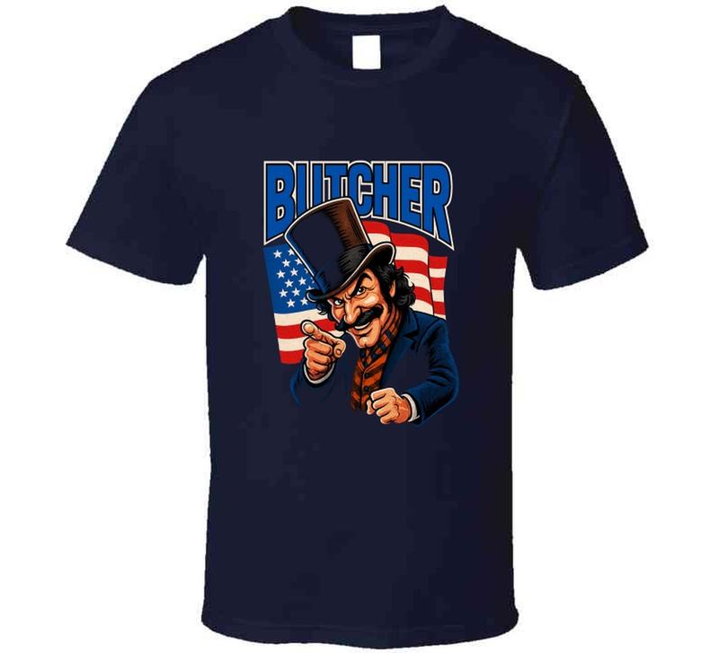 Gangs Of New York Bill The Butcher Retro Movie Caricature Unisex T-shirt